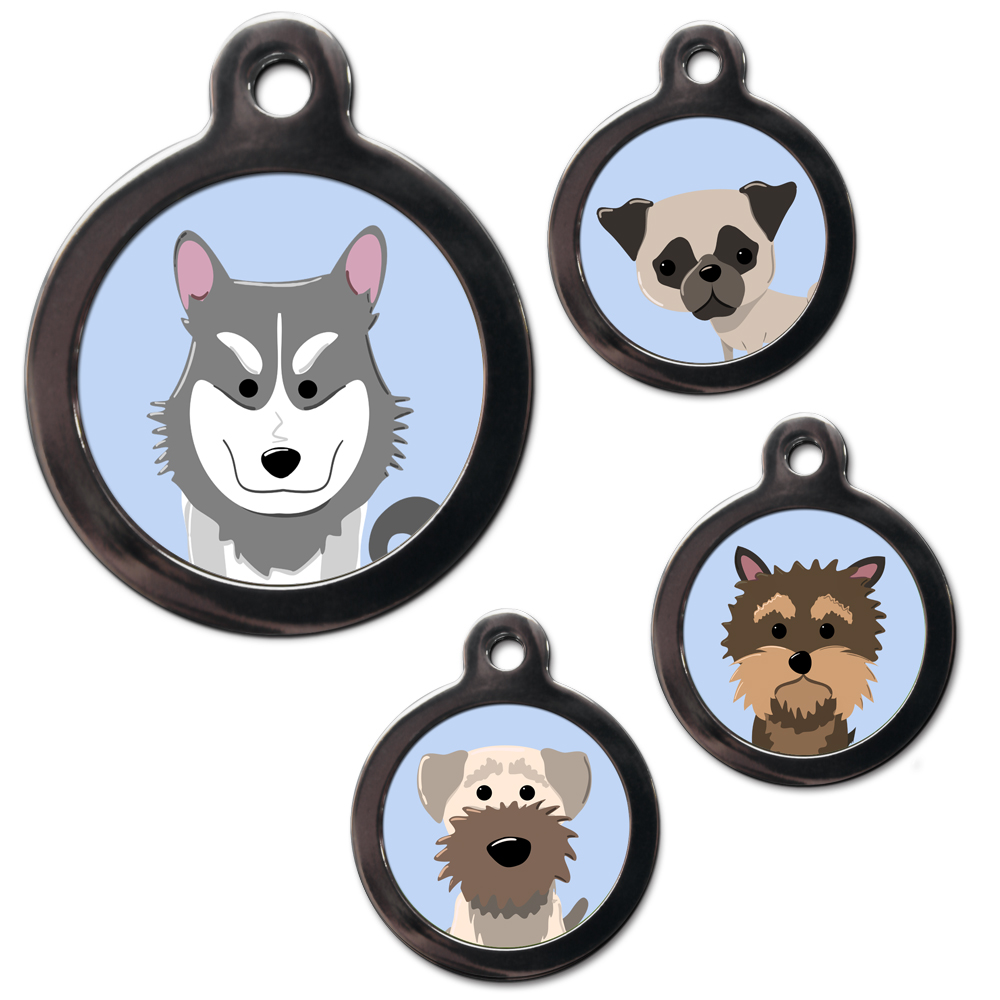 Dog breed tags for pets